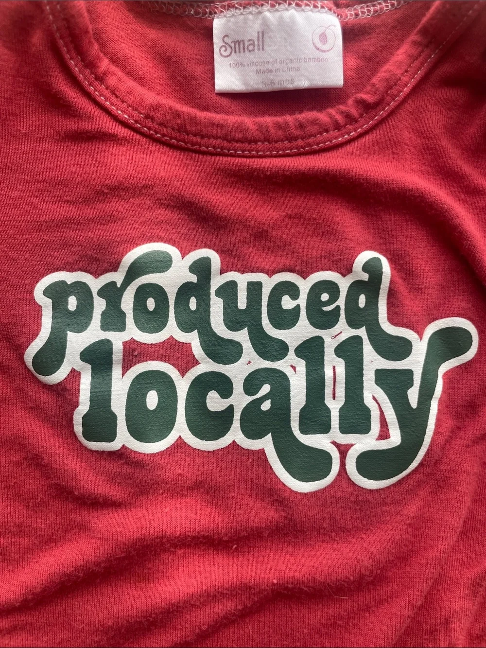 Small plum “produced locally